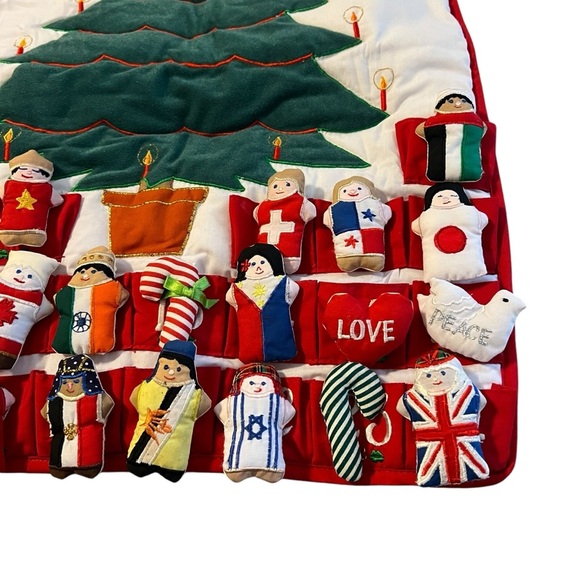 Vintage Alma’s Design advent calendar Peace And Love Around The World Christmas - Picture 4 of 11